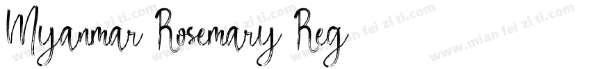 Myanmar Rosemary Reg字体转换